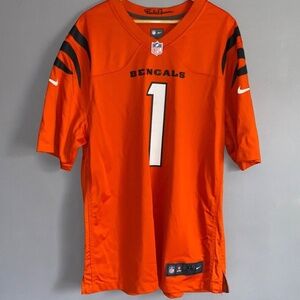 JA'MARR CHASE Orange XL Cincinnati Bengals Jersey 2021 New Stripes